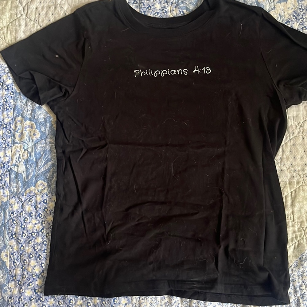 Bible Verse Black Tee